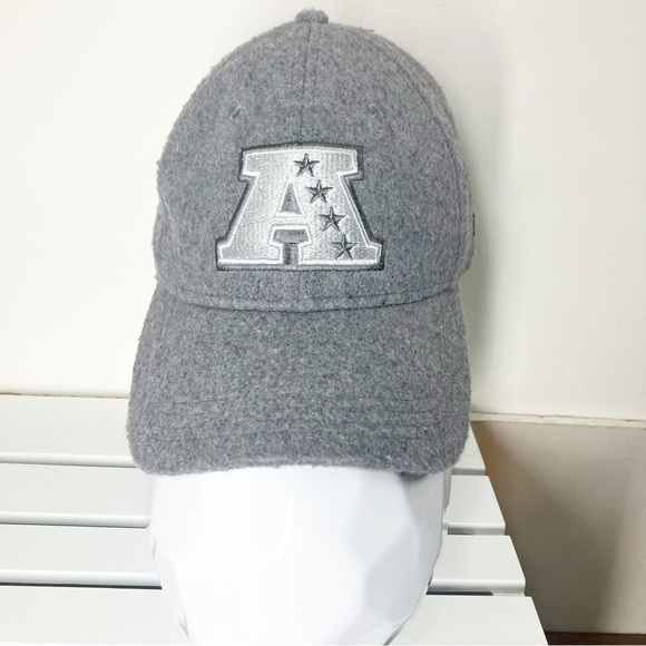 New Era Black Label Cashmere NFL AFC Champions  Hat Gray one size fits all EUC - Picture 1 of 4